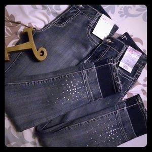 Girls frayed ankle Jeans